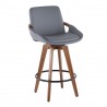 Lumisource Clarity Counter Stool - Grey - Perspective - Lumisource Clarity Counter Stool - Grey - Perspective