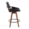 Lumisource Clarity Counter Stool - Black - Side - Lumisource Clarity Counter Stool - Black - Side