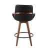 Lumisource Clarity Counter Stool - Black - Rear - Lumisource Clarity Counter Stool - Black - Rear