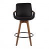Lumisource Clarity Counter Stool - Black - Front - Lumisource Clarity Counter Stool - Black - Front