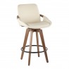Lumisource Clarity Counter Stool - Cream - Perspective - Lumisource Clarity Counter Stool - Cream - Perspective