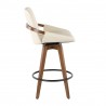 Lumisource Clarity Counter Stool - Cream - Side - Lumisource Clarity Counter Stool - Cream - Side