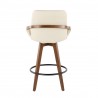 Lumisource Clarity Counter Stool - Cream - Rear - Lumisource Clarity Counter Stool - Cream - Rear
