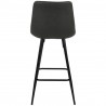 LumiSource Durango Counter Stool - Set of 2 - Grey - Rear - LumiSource Durango Counter Stool - Set of 2 - Grey - Rear