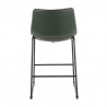 LumiSource Duke Counter Stool - Set of 2 - Green - Rear - LumiSource Duke Counter Stool - Set of 2 - Green - Rear