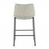 LumiSource Duke Counter Stool - Set of 2 - Light Grey - Rear - LumiSource Duke Counter Stool - Set of 2 - Light Grey - Rear