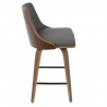 LumiSource Gianna Counter Stool - Set of 2 - DARK GREY - Side - LumiSource Gianna Counter Stool - Set of 2 - DARK GREY - Side
