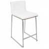 LumiSoure Mara Counter Stool - Set of 2 - WHITE - Perspective - LumiSoure Mara Counter Stool - Set of 2 - WHITE - Perspective