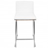 LumiSoure Mara Counter Stool - Set of 2 - WHITE - Front - LumiSoure Mara Counter Stool - Set of 2 - WHITE - Front