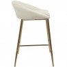 LumiSoure Matisse Counter Stool - Set of 2 - CREAM - Side - LumiSoure Matisse Counter Stool - Set of 2 - CREAM - Side