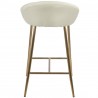 LumiSoure Matisse Counter Stool - Set of 2 - CREAM - Rear - LumiSoure Matisse Counter Stool - Set of 2 - CREAM - Rear