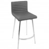 LumiSoure Mason Swivel Counter Stool - Set of 2 - GREY - Perspective - LumiSoure Mason Swivel Counter Stool - Set of 2 - GREY - Perspective