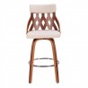LumiSource York Counter Stool - CREAM - Front - LumiSource York Counter Stool - CREAM - Front