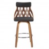 LumiSource York Counter Stool - CHARCOAL - Front - LumiSource York Counter Stool - CHARCOAL - Front