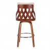 LumiSource York Counter Stool - CREAM - Rear - LumiSource York Counter Stool - CREAM - Rear