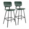 LumiSource Foundry Barstool - Set of 2 - GREEN - LumiSource Foundry Barstool - Set of 2 - GREEN