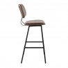 LumiSource Foundry Barstool - Set of 2 - ESPRESSO - Side - LumiSource Foundry Barstool - Set of 2 - ESPRESSO - Side