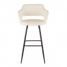 LumiSource Margarite Barstool - Set of 2 - CREAM - Front - LumiSource Margarite Barstool - Set of 2 - CREAM - Front