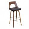 LumiSource Trilogy 30" Barstool - Set of 2 - BROWN - Perspective - LumiSource Trilogy 30" Barstool - Set of 2 - BROWN - Perspective