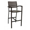 Aluminum Barstool - Black Gray - Aluminum Barstool - Black Gray