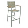 Aluminum Barstool - Dark Basket - Aluminum Barstool - Dark Basket