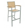 Aluminum Barstool - Brown - Aluminum Barstool - Brown