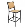 Aluminum Barstool - Brown - Aluminum Barstool - Brown