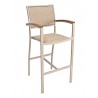 Aluminum Barstool - Natural - Front - Aluminum Barstool - Natural - Front