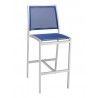 Aluminum Barstool - Silver Blue - Aluminum Barstool - Silver Blue