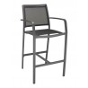 Aluminum Barstool - BAL-5724A - Anthracite Black - Aluminum Barstool - BAL-5724A - Anthracite Black