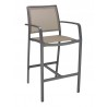 Aluminum Barstool - BAL-5724A - Anthracite Mocha - Aluminum Barstool - BAL-5724A - Anthracite Mocha