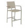 Aluminum Barstool - BAL-5725A - Gray - Aluminum Barstool - BAL-5725A - Gray