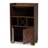 Baxton Studio Carrie Walnut Brown Wood Wine Storage Cabinet - Baxton Studio Carrie Walnut Brown Wood Wine Storage Cabinet