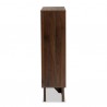 Baxton Studio Senja White Walnut Brown Wood 9 Shelf Bookcase - Baxton Studio Senja White Walnut Brown Wood 9 Shelf Bookcase