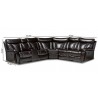 Baxton Studio Lewis Dark Brown Faux Leather 6pc Reclining Sectional - Baxton Studio Lewis Dark Brown Faux Leather 6pc Reclining Sectional