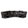 Baxton Studio Lewis Dark Brown Faux Leather 6pc Reclining Sectional - Baxton Studio Lewis Dark Brown Faux Leather 6pc Reclining Sectional