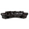 Baxton Studio Lewis Dark Brown Faux Leather 6pc Reclining Sectional - Baxton Studio Lewis Dark Brown Faux Leather 6pc Reclining Sectional