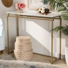 Baxton Studio Renzo Faux Marble Table Top Console Table - Baxton Studio Renzo Faux Marble Table Top Console Table