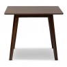 Baxton Studio Pernille Walnut Square Dining Table - Baxton Studio Pernille Walnut Square Dining Table