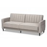 Baxton Studio Colby Light Grey Fabric Upholstered Sleeper Sofa - Baxton Studio Colby Light Grey Fabric Upholstered Sleeper Sofa