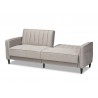 Baxton Studio Colby Light Grey Fabric Upholstered Sleeper Sofa - Baxton Studio Colby Light Grey Fabric Upholstered Sleeper Sofa