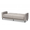 Baxton Studio Colby Light Grey Fabric Upholstered Sleeper Sofa - Baxton Studio Colby Light Grey Fabric Upholstered Sleeper Sofa