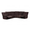 Baxton Studio Sabella Chocolate Brown Fabric 7pc Reclining Sectional Sofa - Baxton Studio Sabella Chocolate Brown Fabric 7pc Reclining Sectional Sofa