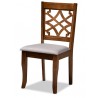 Baxton Studio Mael Grey Walnut 4-Piece Dining Chair Set - Baxton Studio Mael Grey Walnut 4-Piece Dining Chair Set