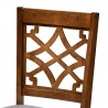 Baxton Studio Mael Grey Walnut 4-Piece Dining Chair Set - Baxton Studio Mael Grey Walnut 4-Piece Dining Chair Set