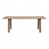 Moe's Home Collection Malibu Dining Table White Oak - Side - Moe's Home Collection Malibu Dining Table White Oak - Side