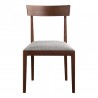 Moe's Home Collection Leone Dining Chair Walnut Set Of Two - Front - Moe's Home Collection Leone Dining Chair Walnut Set Of Two - Front