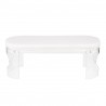 LumiSource Clarity Bench - WHITE - Front - LumiSource Clarity Bench - WHITE - Front
