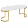 LumiSource Demi Bench - WHITE - Perspective - LumiSource Demi Bench - WHITE - Perspective
