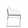 LumiSource Fuji Bench - WHITE - Side - LumiSource Fuji Bench - WHITE - Side